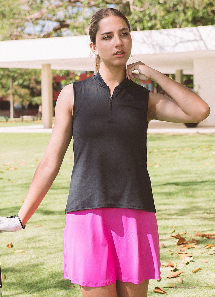 Aim Polo (Black) polos Dona Jo Fitwear   