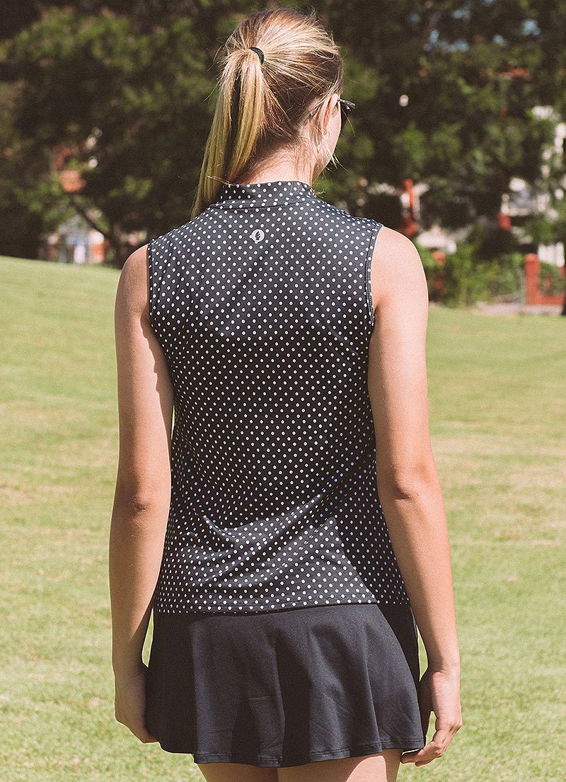 Aim Polo (Black Poa) polos Dona Jo Fitwear   