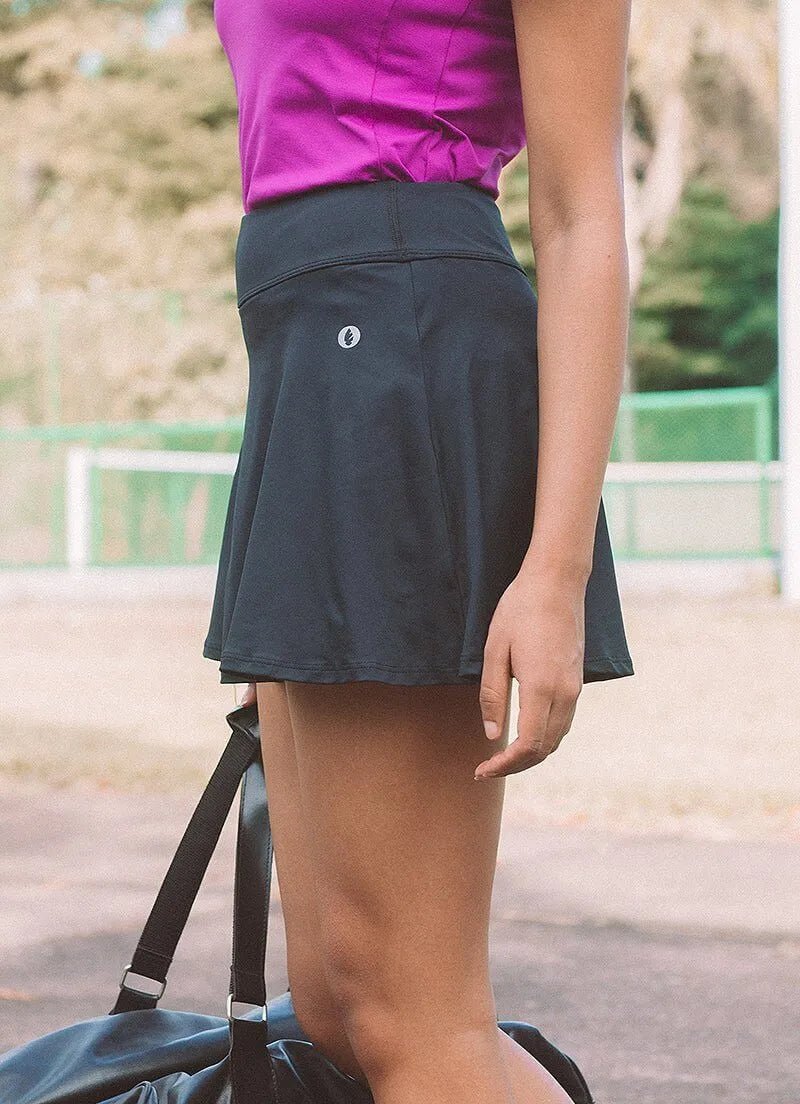 Court Skirt / Skort (Black) 14.5" skirts Dona Jo Fitwear