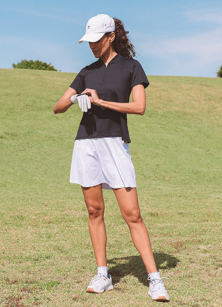 Drive Polo (Black) polos Dona Jo Fitwear   