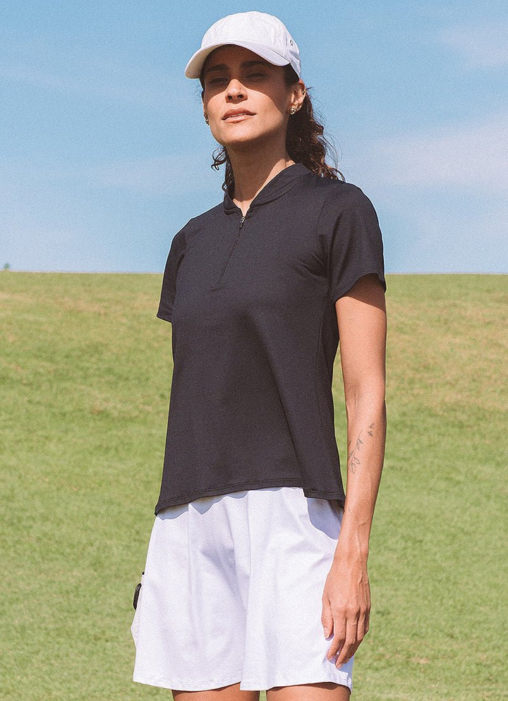 Drive Polo (Black) polos Dona Jo Fitwear Black S 