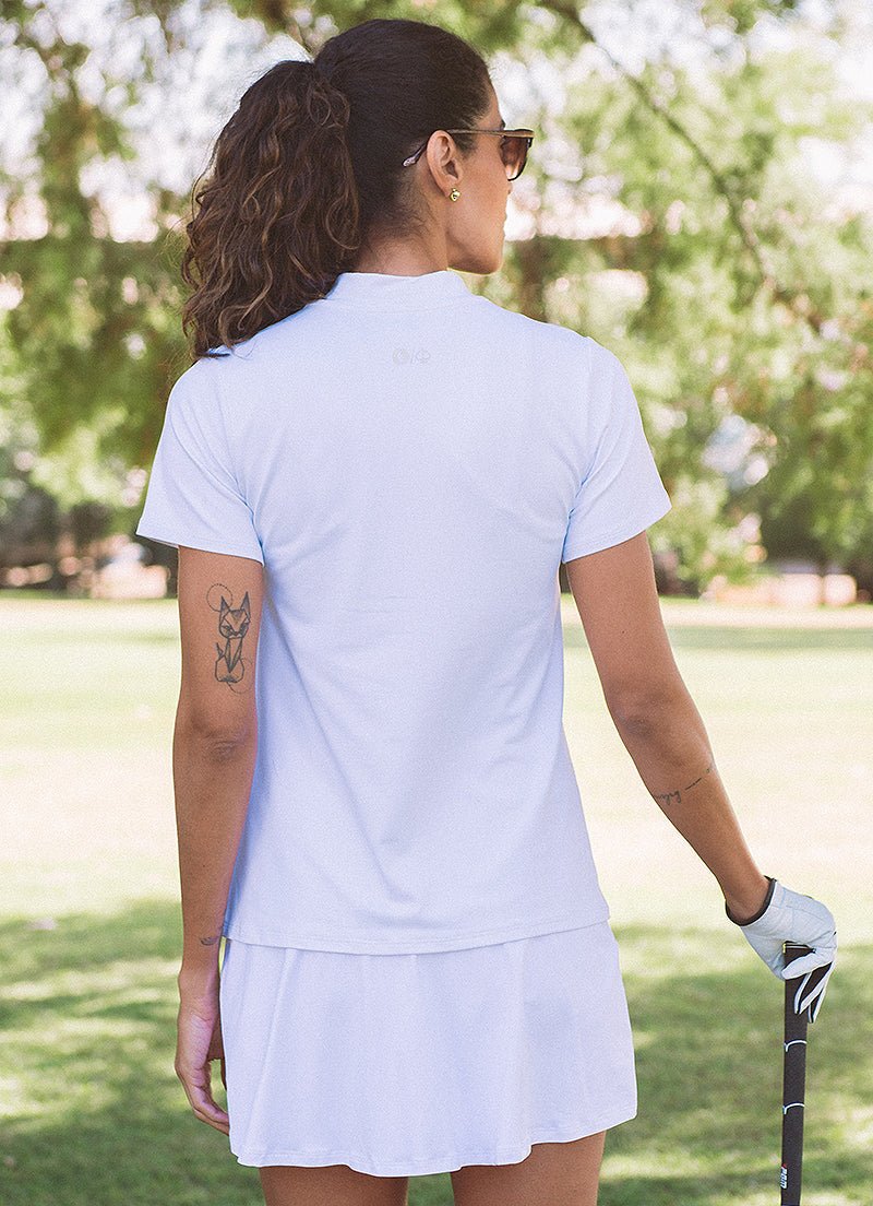 Drive Polo (White) polos Dona Jo Fitwear   