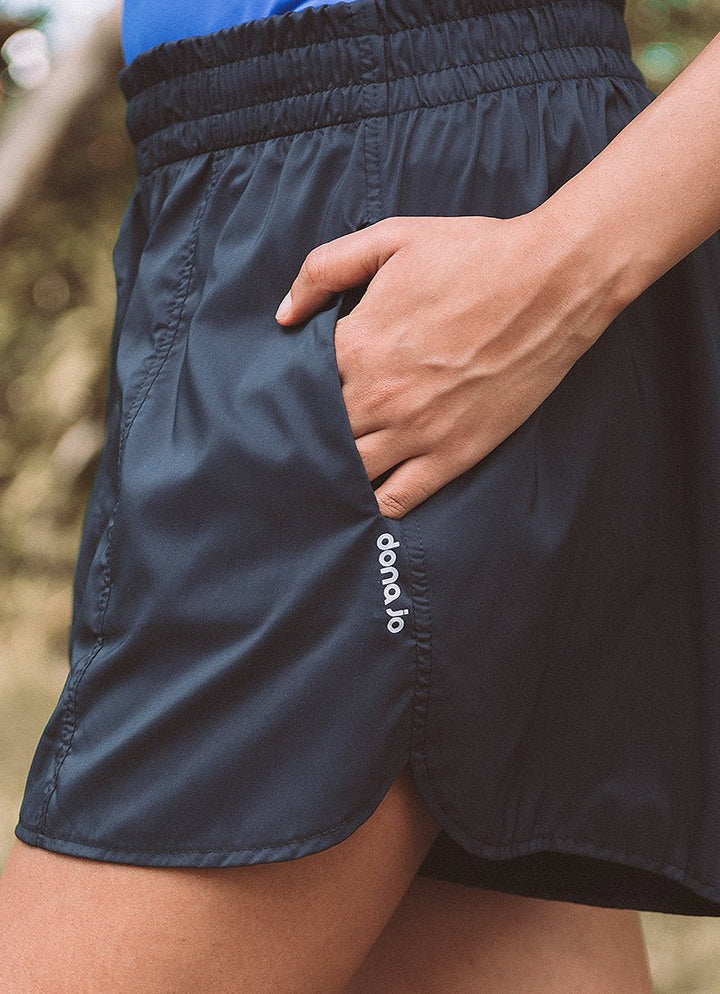 Flow Short (Black) shorts Dona Jo Fitwear   