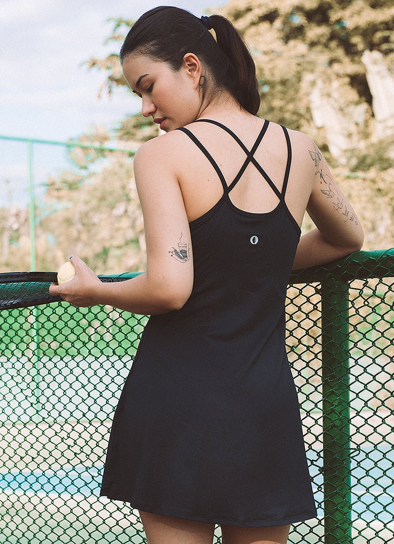 Lite Dress (Black) Dresses Dona Jo Fitwear   