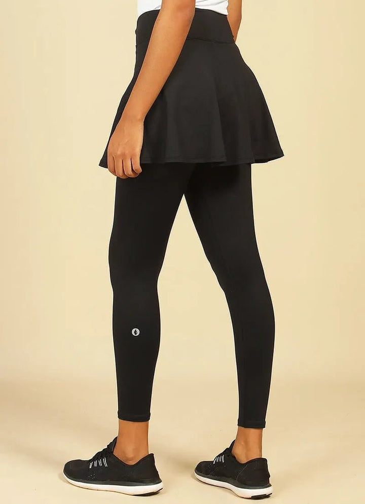 Love Skirted Legging (Black) skirted leggings Dona Jo Fitwear