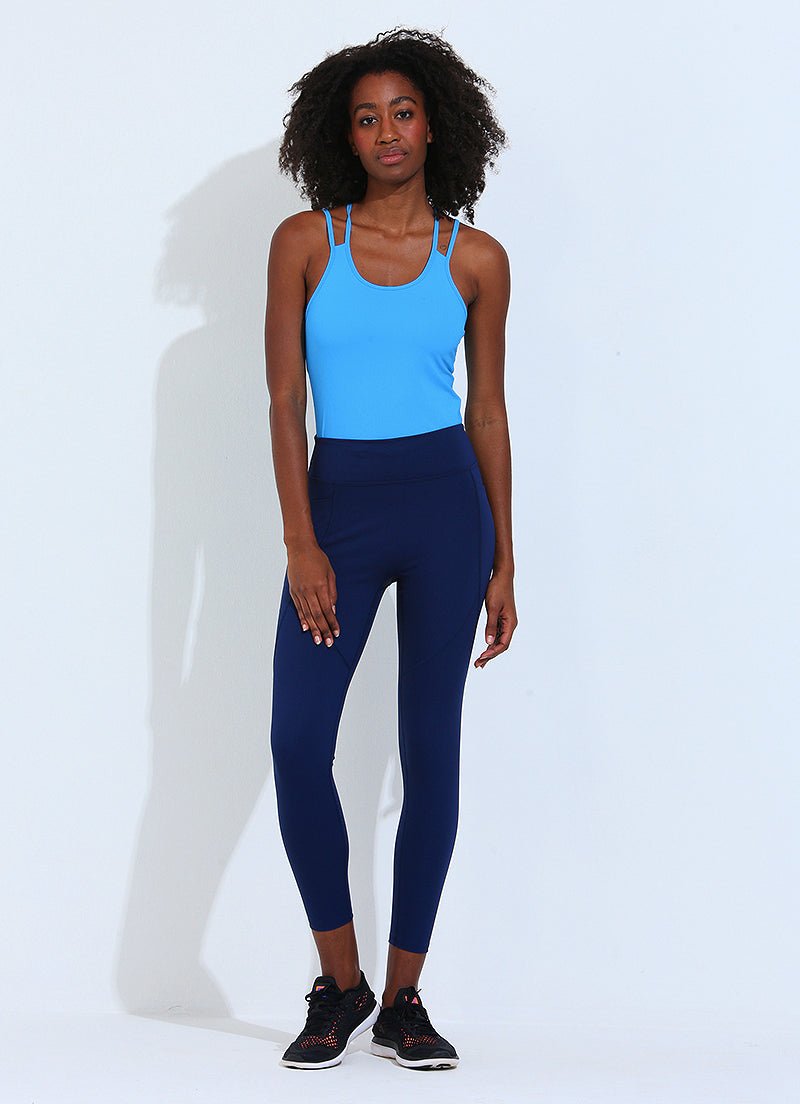 Active Leggings (Navy) leggings Dona Jo Fitwear   