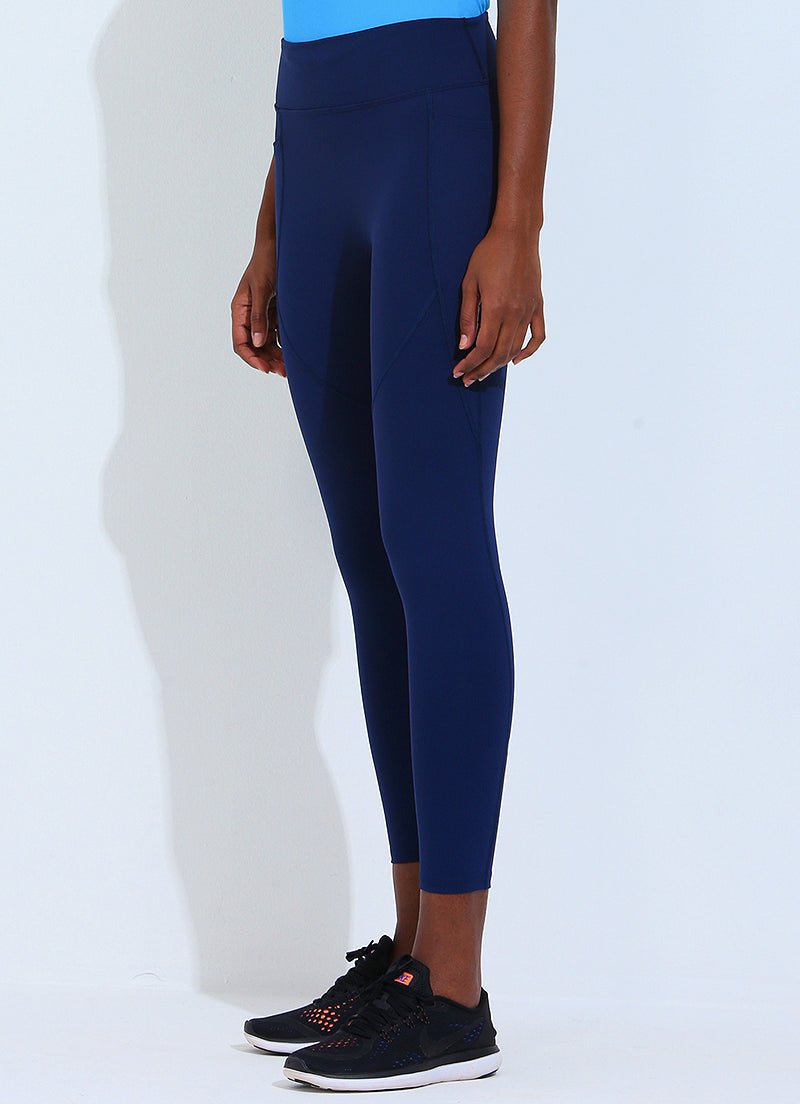 Navy Active Running Leggings | Stylish & Comfortable – Dona Jo