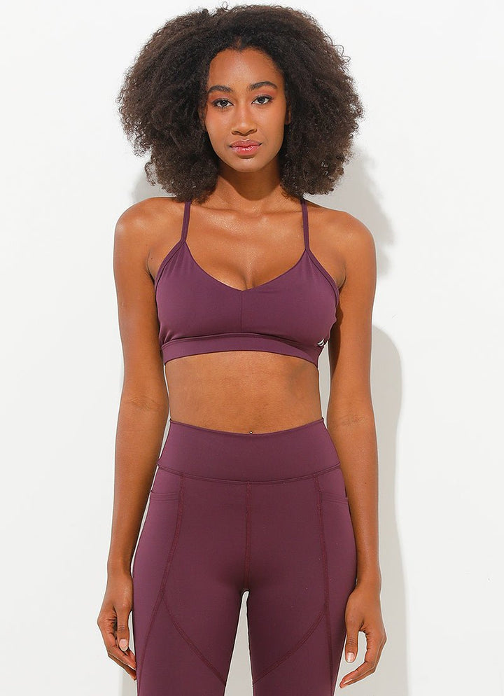 Adapt Bra (Cabernet) sports bras Dona Jo Fitwear Cabernet S Adapt