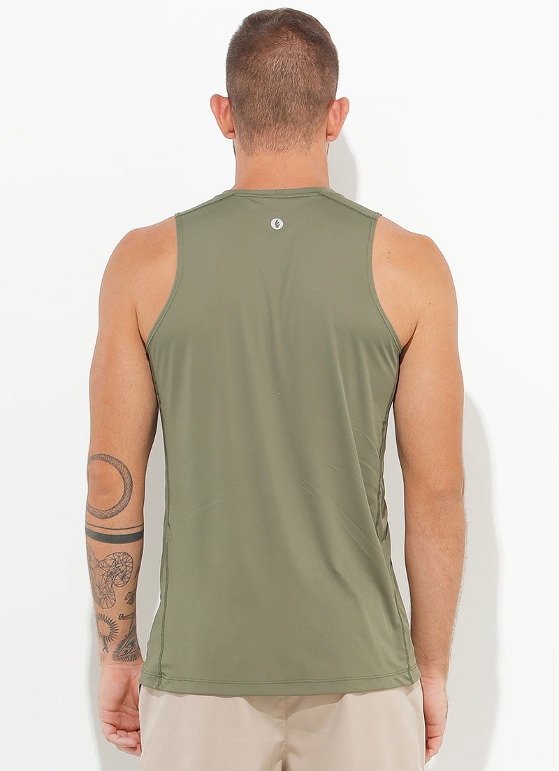 A.O.P Tank (Alcaparra) UPF 50+ tank tops Dona Jo Fitwear   