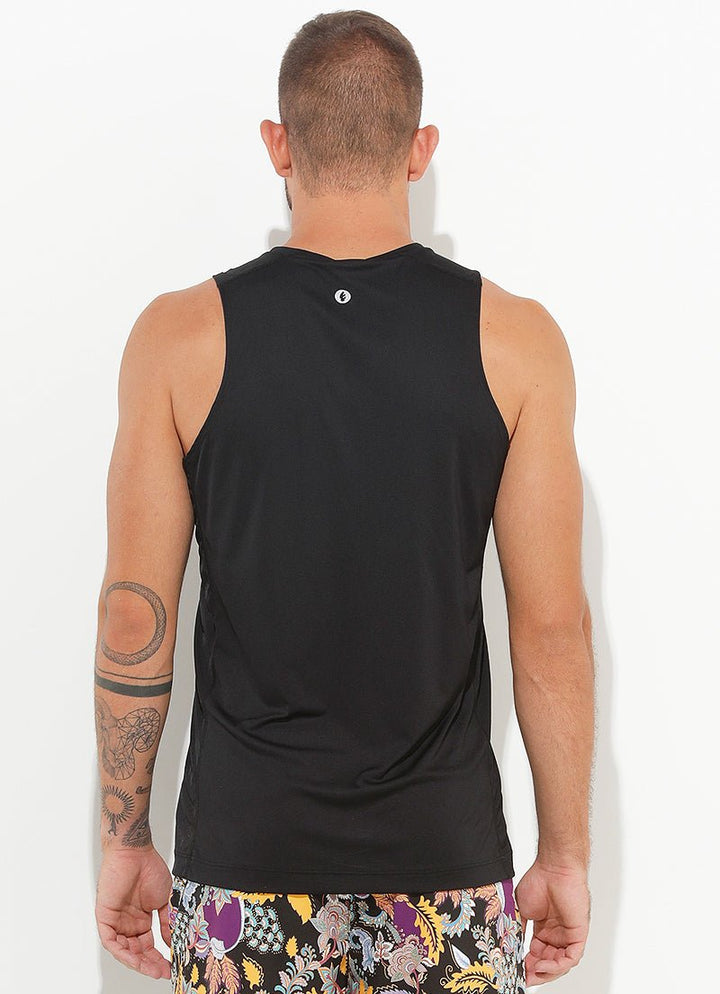 A.O.P Tank (Black) UPF 50+ tank tops Dona Jo Fitwear   