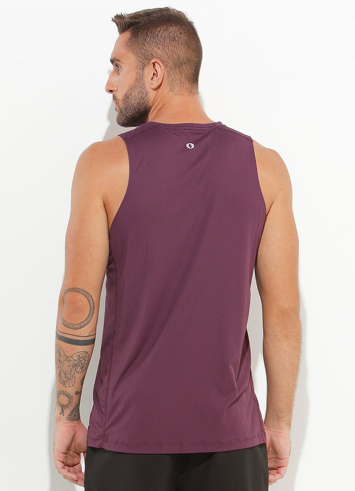 A.O.P Tank (Cabernet) UPF 50+ tank tops Dona Jo Fitwear   