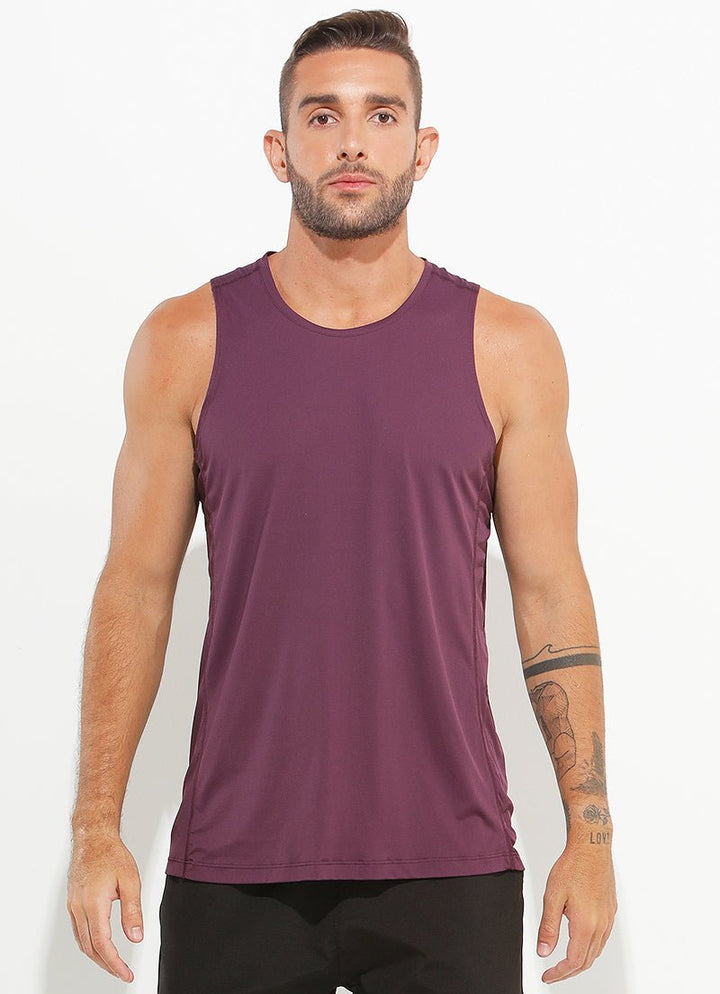 A.O.P Tank (Cabernet) UPF 50+ tank tops Dona Jo Fitwear Cabernet S