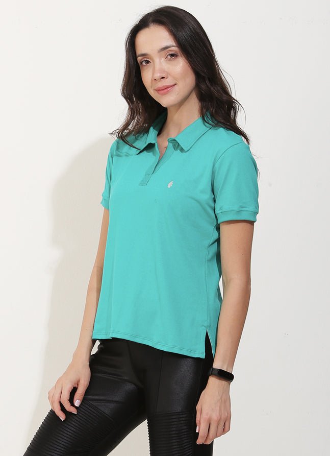 Court Polo (Green) polos Dona Jo Fitwear   