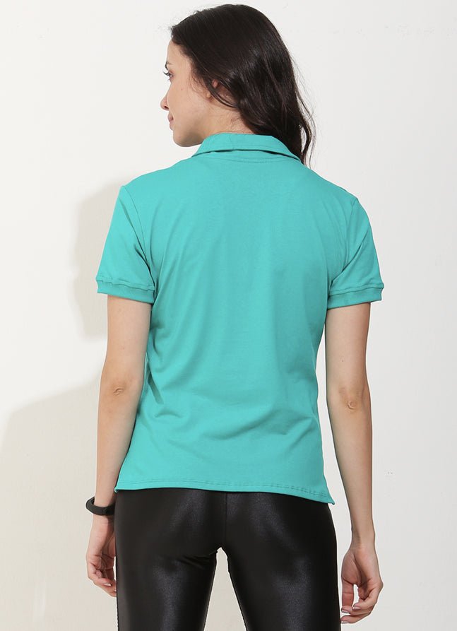 Court Polo (Green) polos Dona Jo Fitwear   