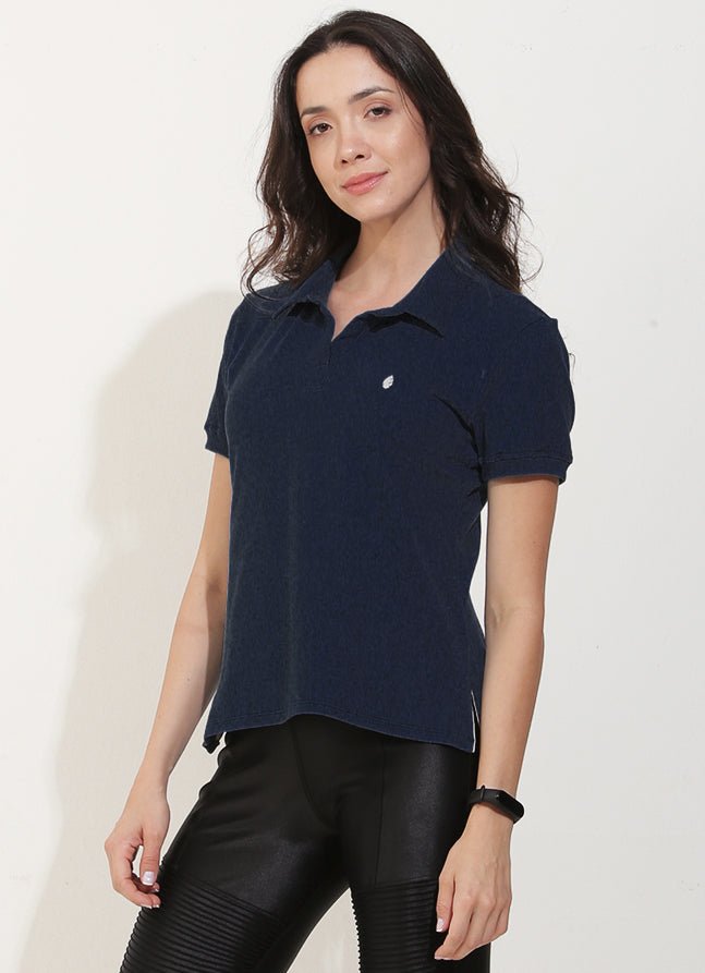 Court Polo (Navy) polos Dona Jo Fitwear   