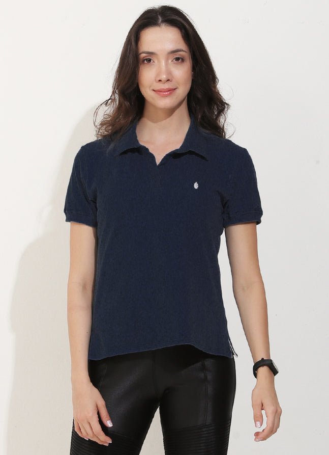 Court Polo (Navy) polos Dona Jo Fitwear Navy S