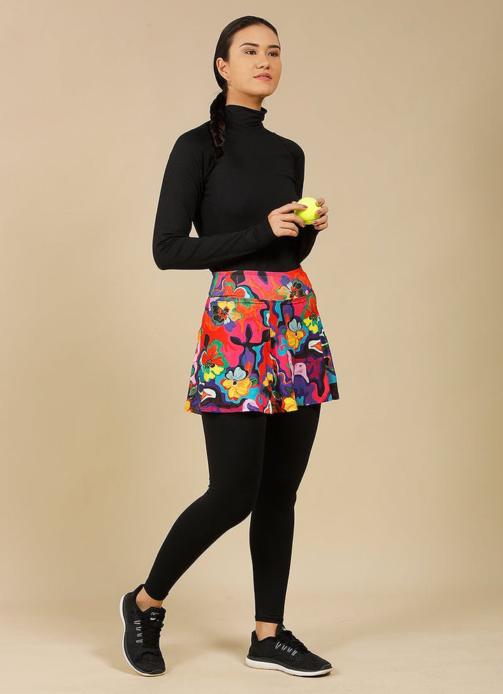 Love Skirted Legging (Amaryllis) skirted leggings Dona Jo Fitwear   