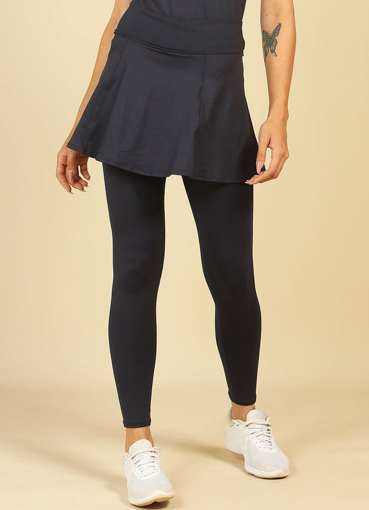 Love Skirted Legging (Dark Navy) skirted leggings Dona Jo Fitwear Dark XS 