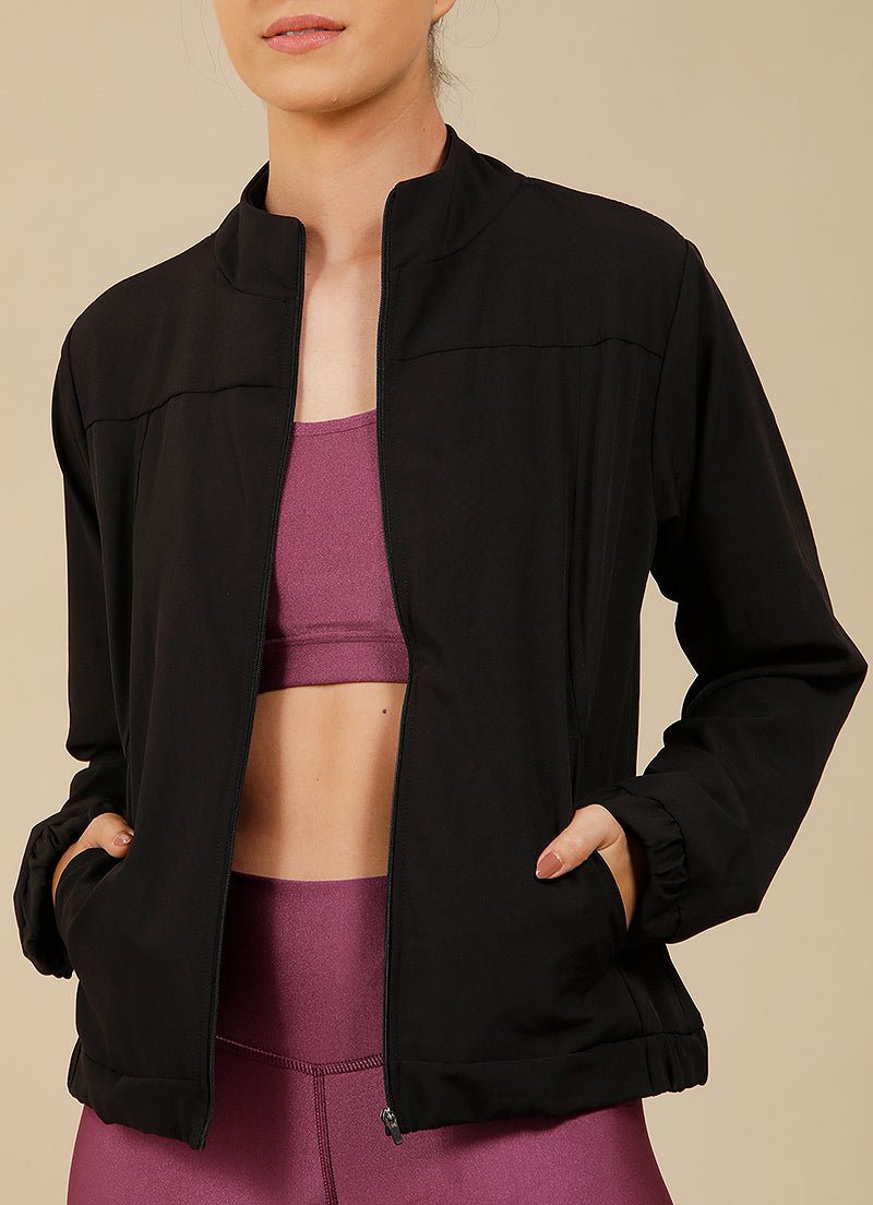 Love Windbreaker Jacket (Black) jackets Dona Jo Fitwear   