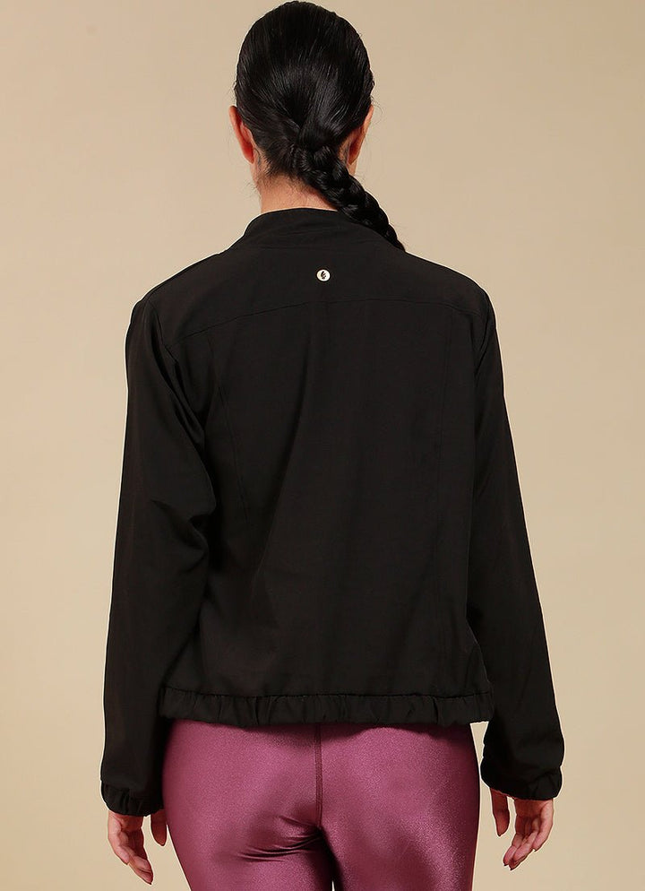 Love Windbreaker Jacket (Black) jackets Dona Jo Fitwear   