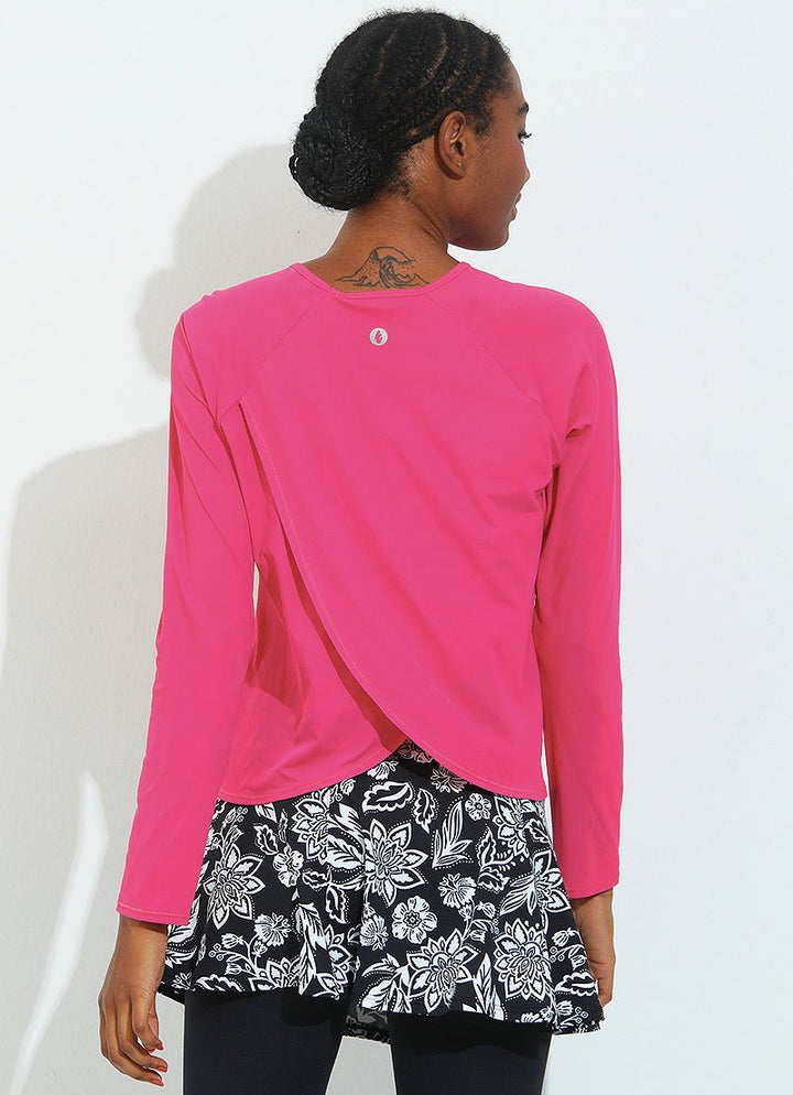 Move Shirt (Pink Batom) UPF 50+ long sleeves Dona Jo Fitwear   