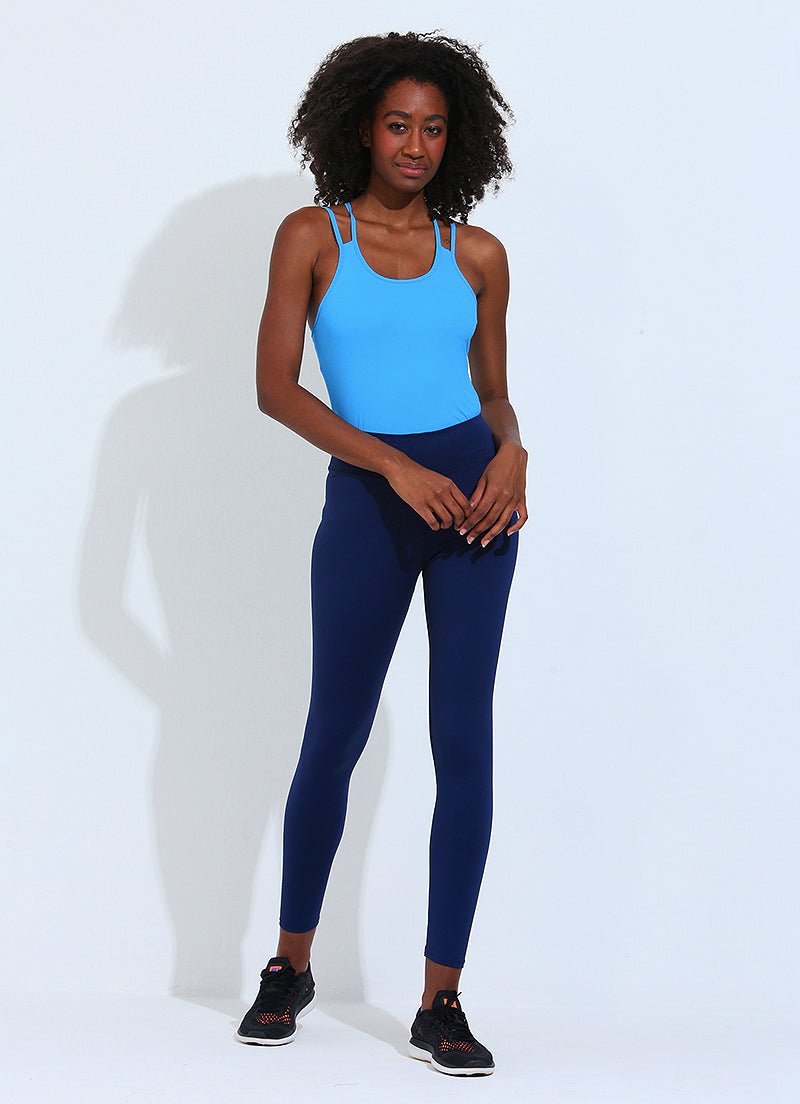 Running Leggings (Navy) leggings Dona Jo Fitwear   