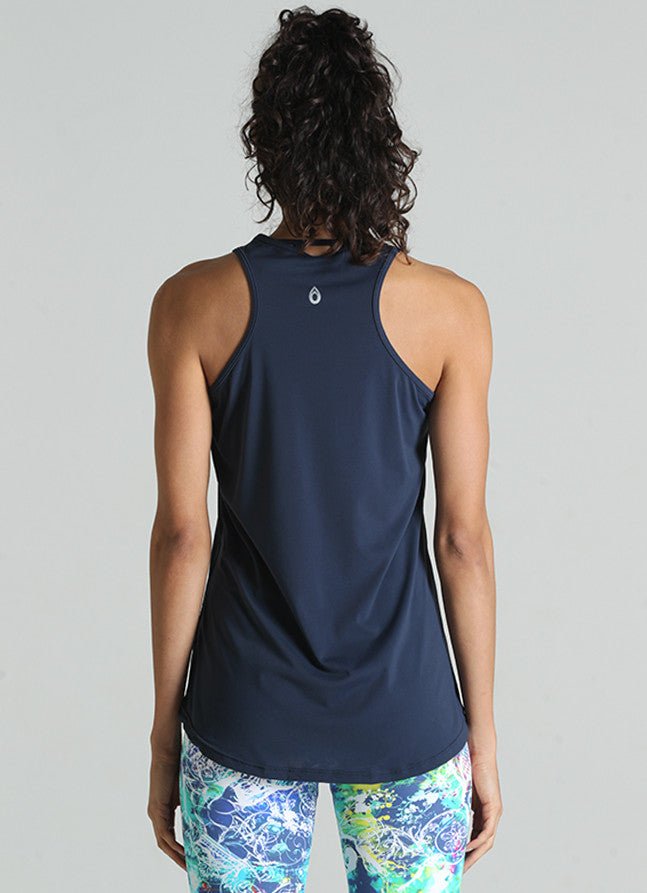 Urban Tank (Navy) UPF 50+ tank tops Dona Jo Fitwear   