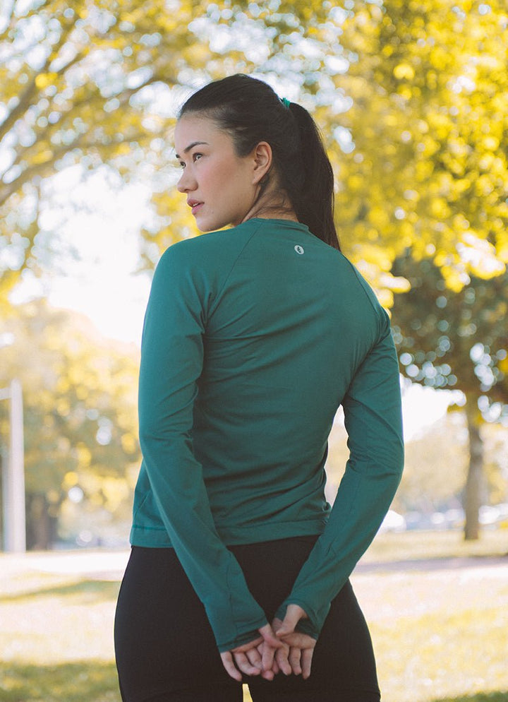 UV Pro Shirt (Verde Real) UPF 50+ long sleeves Dona Jo Fitwear   